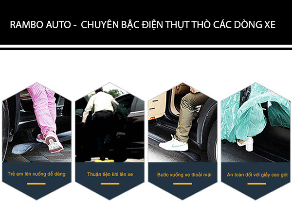 Tổng quan bậc điện thụt thò các dòng xe