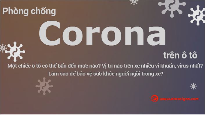 Cách Phòng Chống Dịch Corona Trên ô Tô