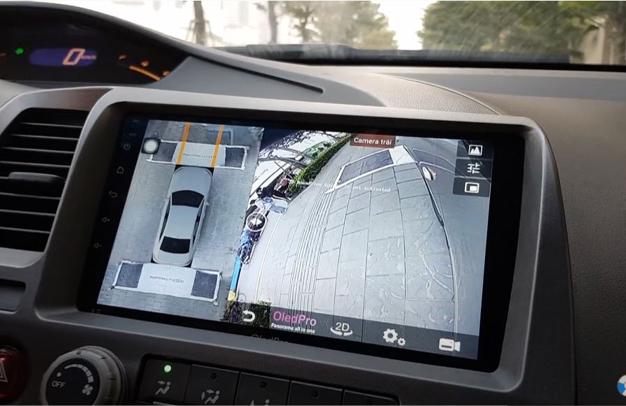 Đầu DVD liền camera 360 Oled Pro X5s xe Honda Civic 2007
