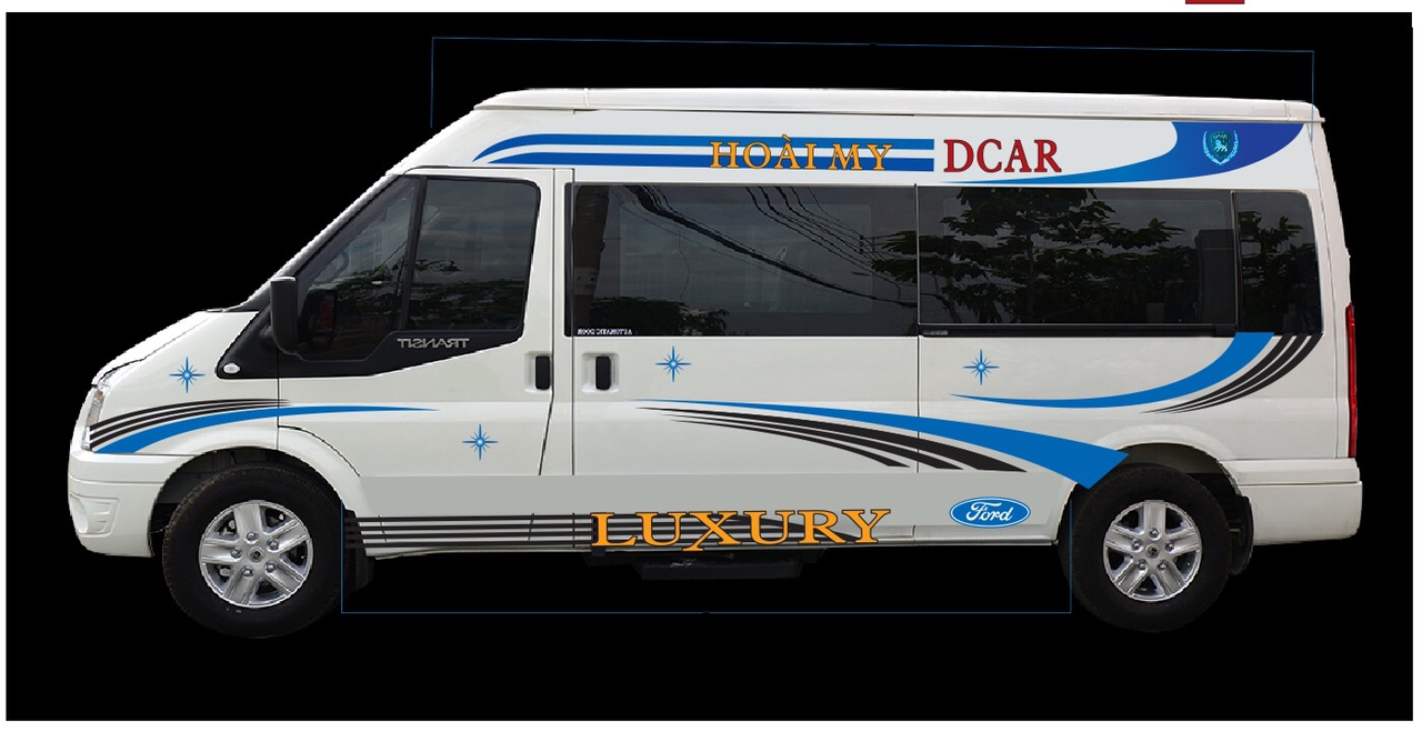 Chuyên Dán Tem xe 16 chỗ Ford Transit cũ mới, Limousine, Dcar 2018 - 2019