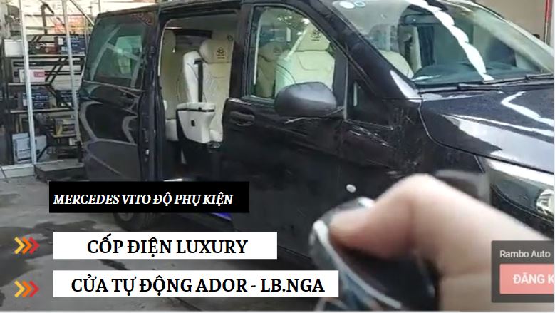 MERCEDES-BENZ VITO Độ phụ kiện đồ chơi ở Hà Nội: Cửa điện & Cốp điện