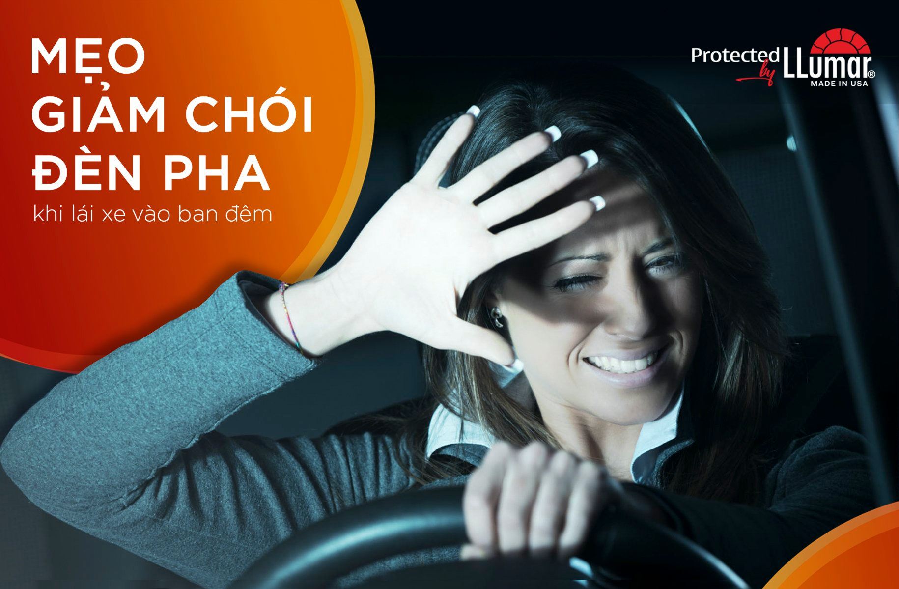 MẸO GIẢM CHÓI ĐÈN PHA KHI LÁI XE HƠI VÀO BAN ĐÊM