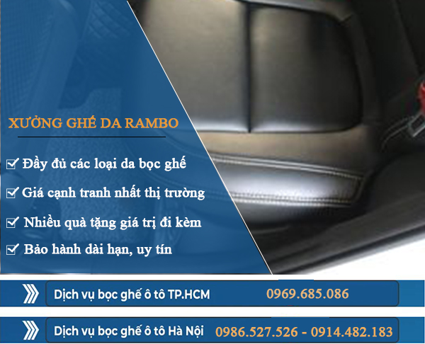 Tư vấn: Da bọc ghế ô tô có những loại nào?