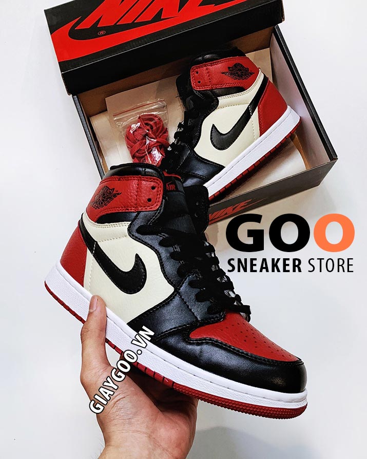 Giày Nike Jordan 1 High 'Bred Toe 1:1 – Goo Store