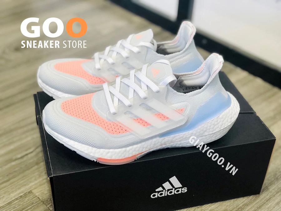 adidas ultra boost 22 trắng hồng Crystal