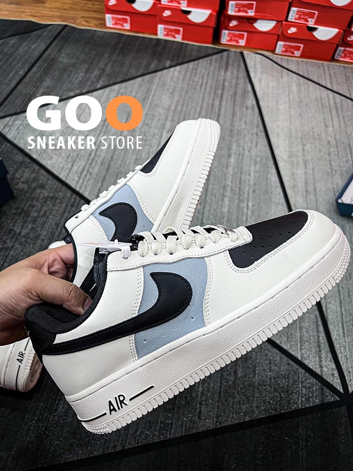 AF 1 rep 11 trắng đen xanh