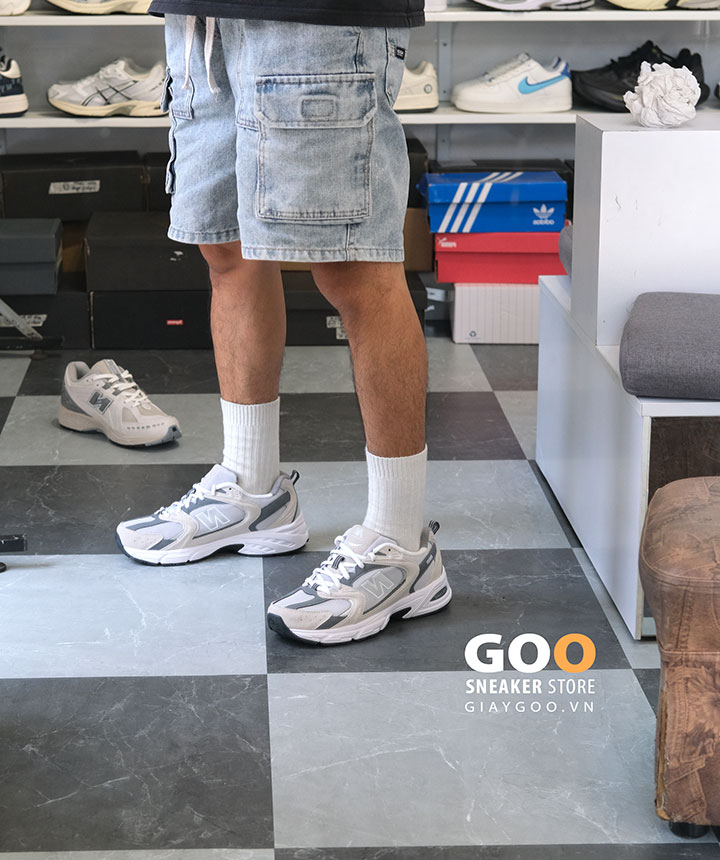 Giày New Balance 530 Classic Grey on feet