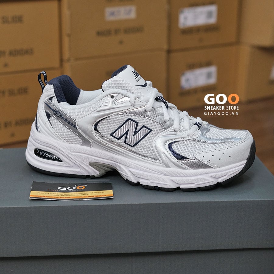 Giày New Balance 530 White Silver Navy rep 11 Like auth best quality