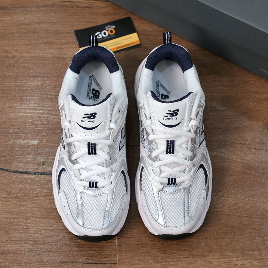 Giày New Balance 530 White Silver Navy rep 11 Like auth best quality
