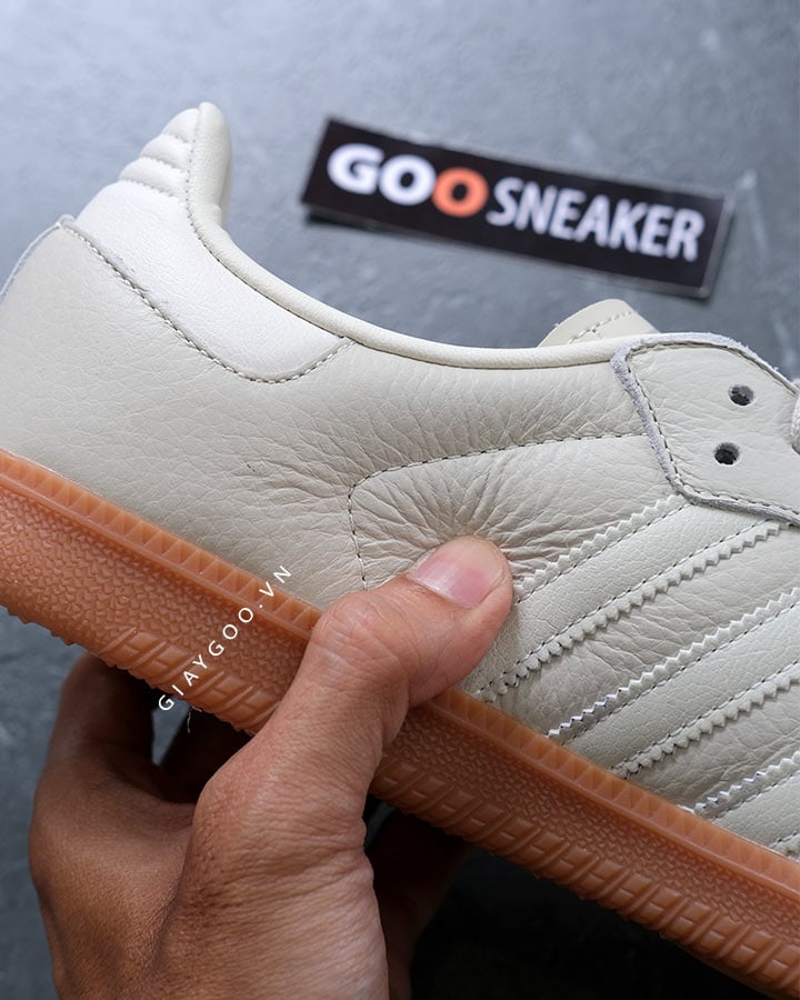 giày samba da thật chất da dẹp mềm ấn vào nhăn