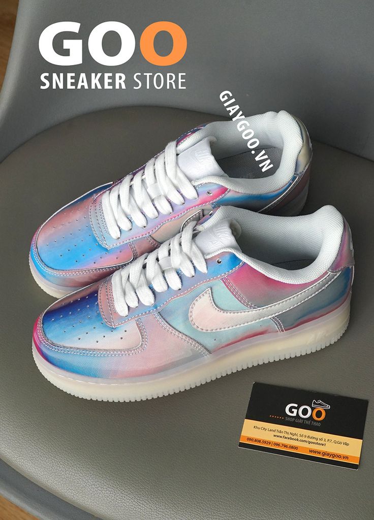 giày nike af1 nữ multicolor