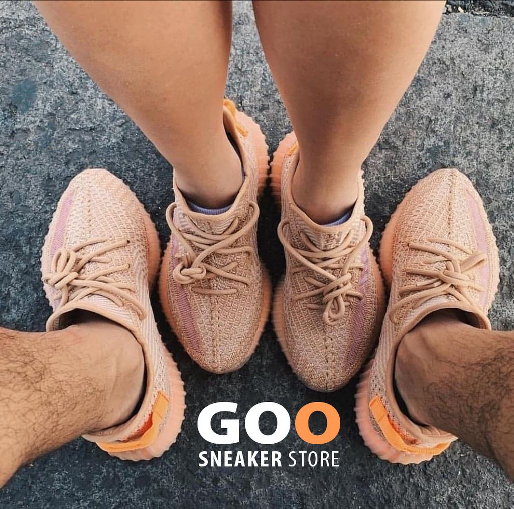 giày yeezy 350 v2 clay replica hồng cam