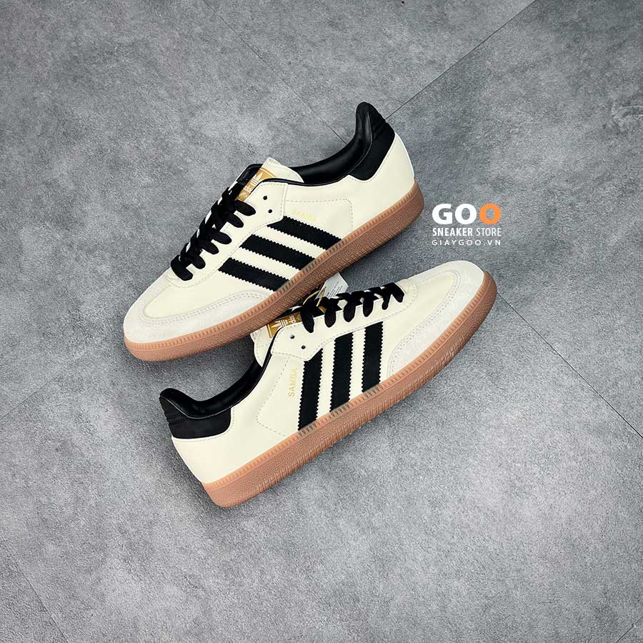 giày adidas samba og cream white sand suede rep 11  like auth