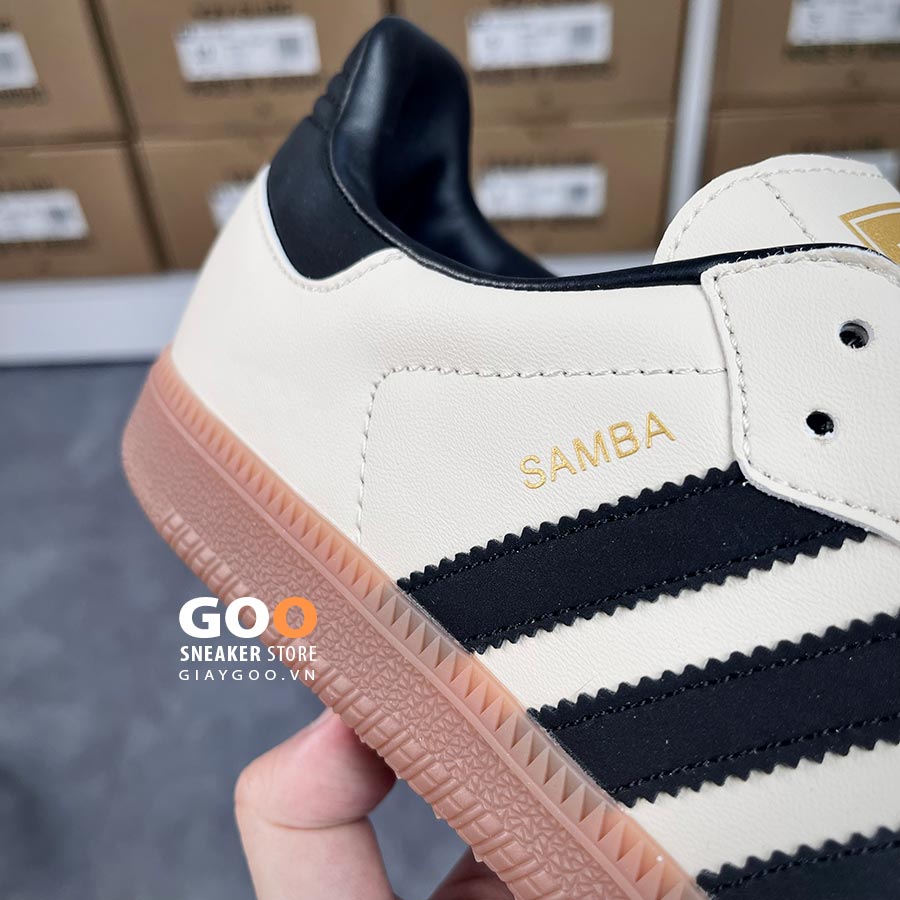 giày adidas samba og cream white sand suede rep 11  like auth