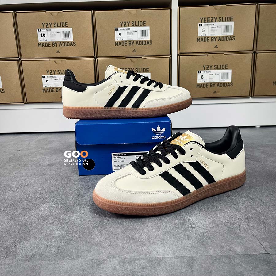 giày adidas samba og cream white sand suede rep 11  like auth