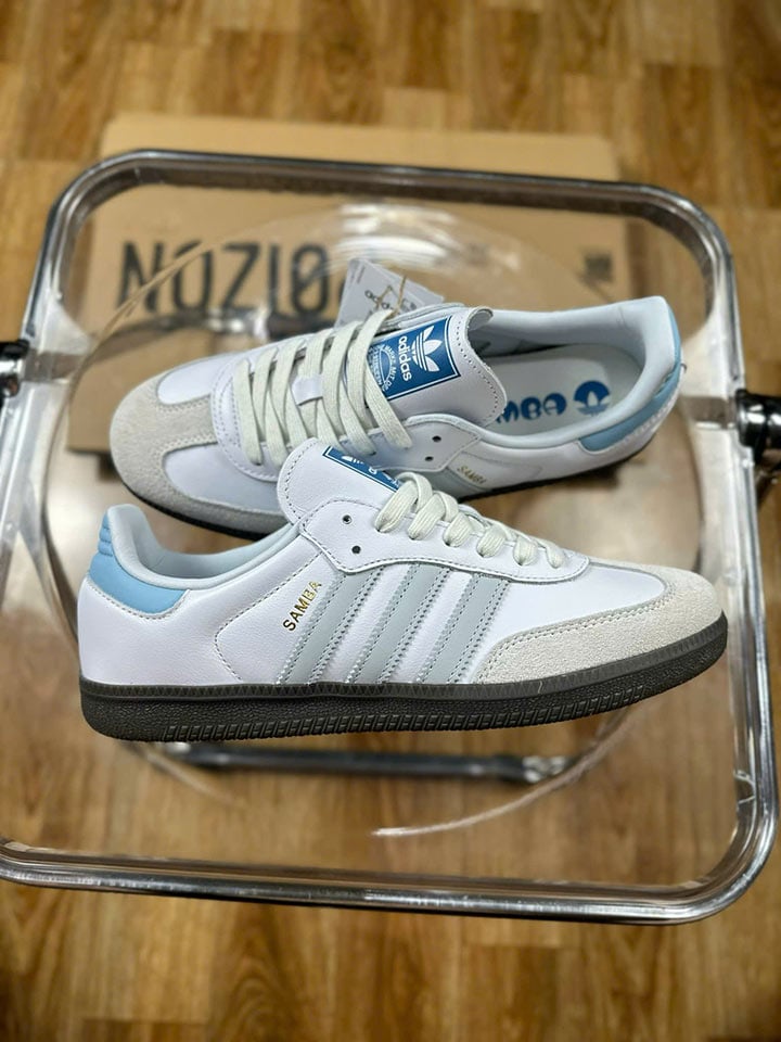 Giày Adidas Samba White Halo Blue rep 11 like auth best quality