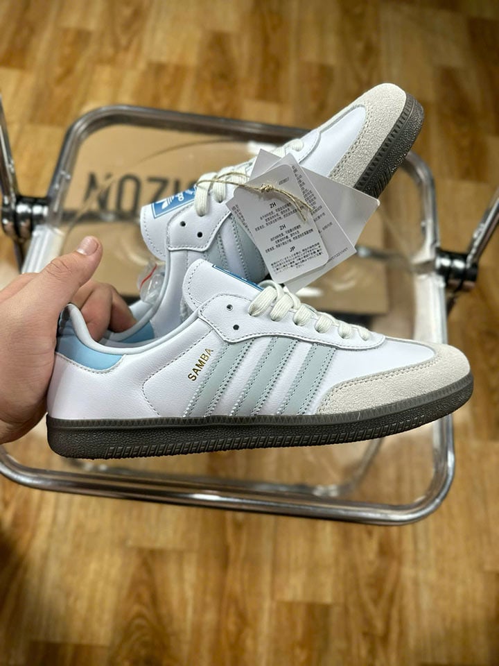 Giày Adidas Samba White Halo Blue rep 11 like auth best quality