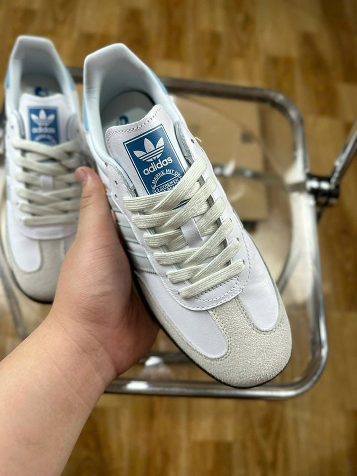 Giày Adidas Samba White Halo Blue rep 11 like auth best quality