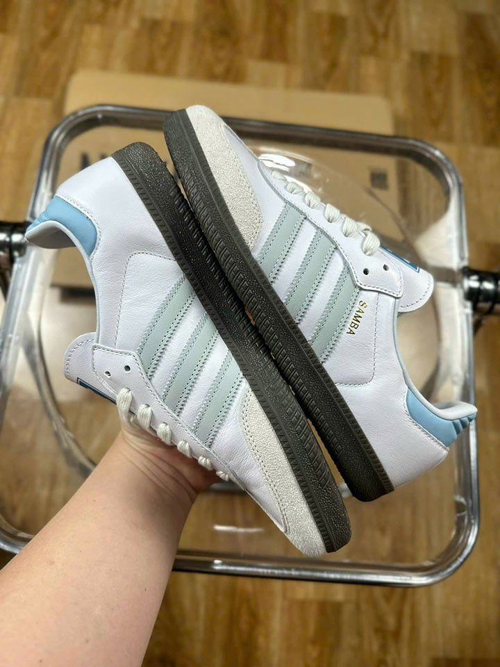 Giày Adidas Samba White Halo Blue rep 11 like auth best quality