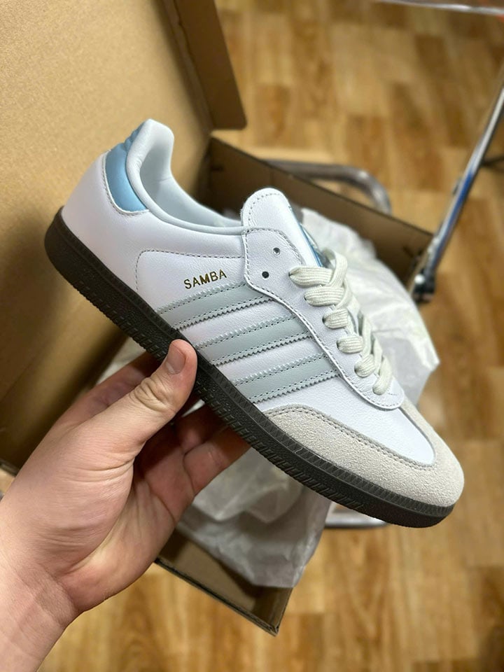 Giày Adidas Samba White Halo Blue rep 11 like auth best quality