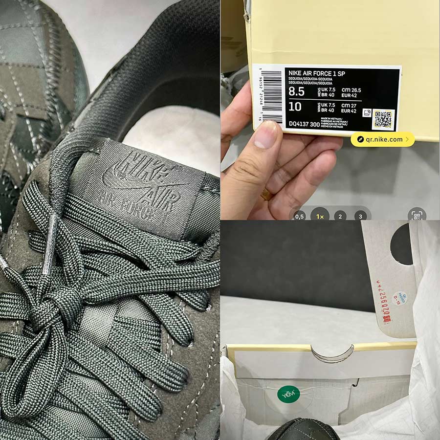 Giày Air Force 1 Billie Eilish Sequoia rep 11 like auth