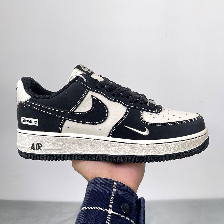 Giày AIR FORCE 1 SUPREME BLACK WHITE rep 11 like auth
