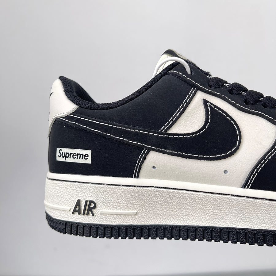 Giày AIR FORCE 1 SUPREME BLACK WHITE rep 11 like auth