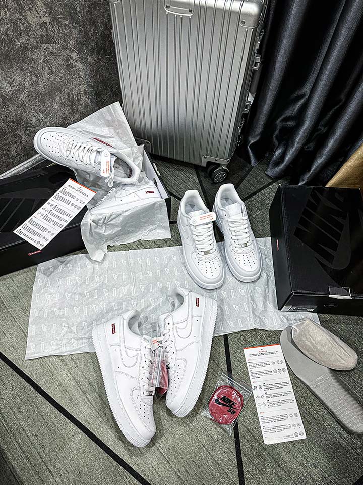 Giày Air Force 1 Supreme White rep 11 siêu cấp like auth