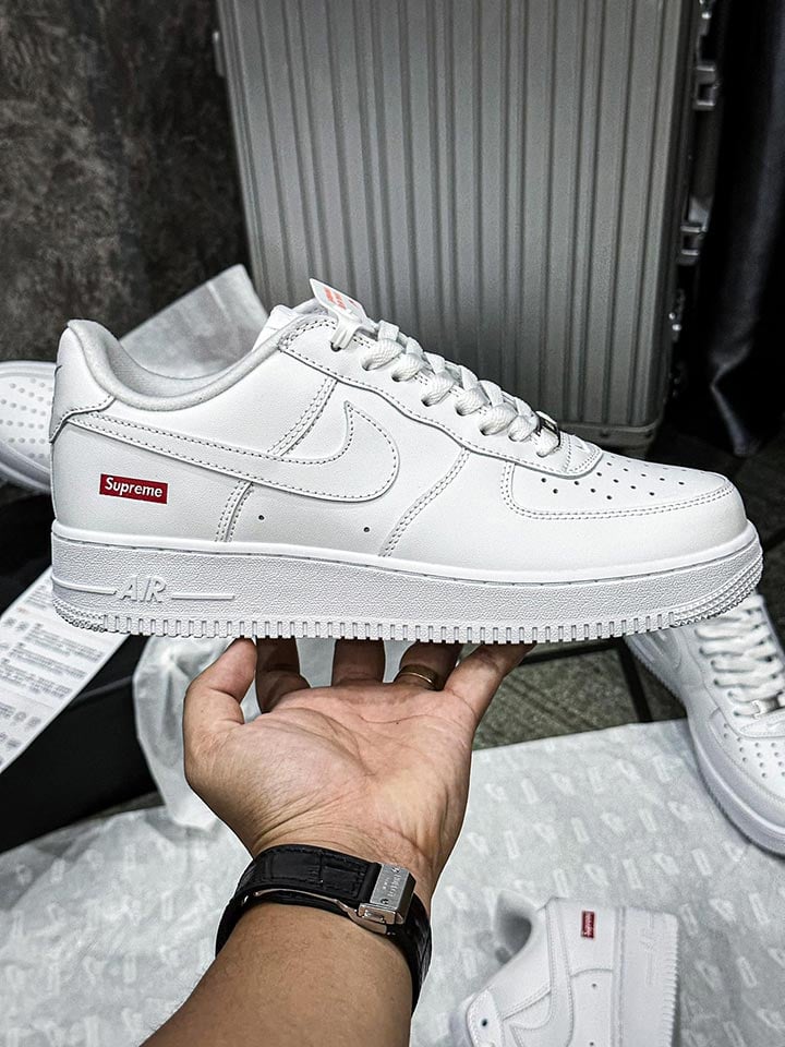 Giày Air Force 1 Supreme White rep 11 siêu cấp like auth