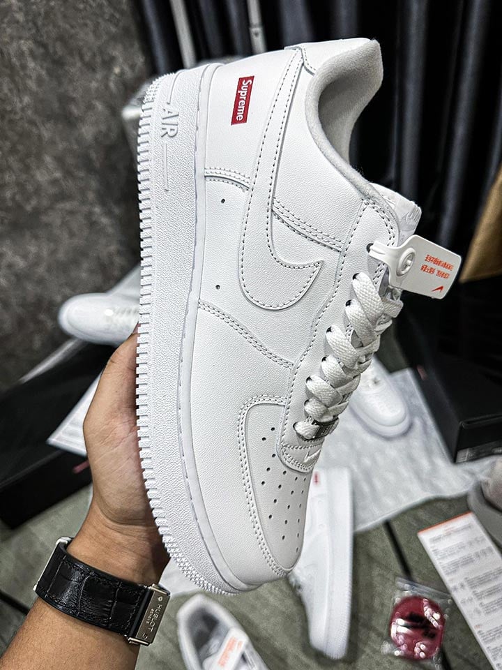Giày Air Force 1 Supreme White rep 11 siêu cấp like auth