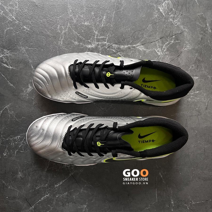 Giày đá banh Nike Tiempo 10 Academy TF xám bạc