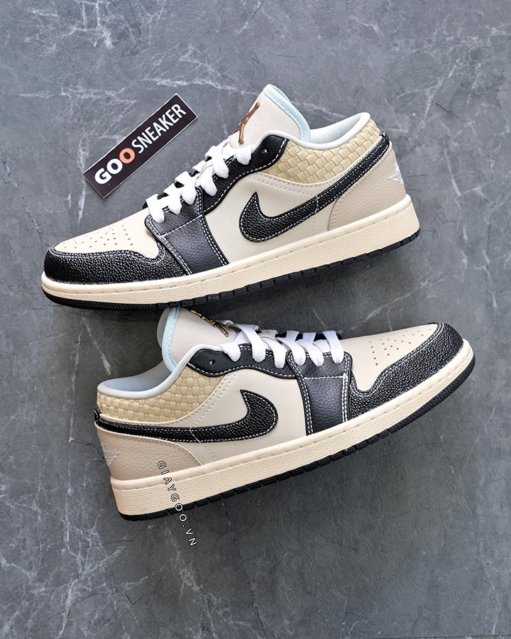 giày Jordan 1 Low Coconut Milk Black rep 11 like auth best quality
