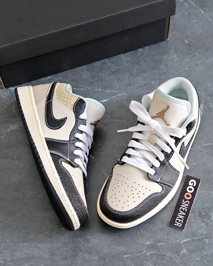 giày Jordan 1 Low Coconut Milk Black rep 11 like auth best quality