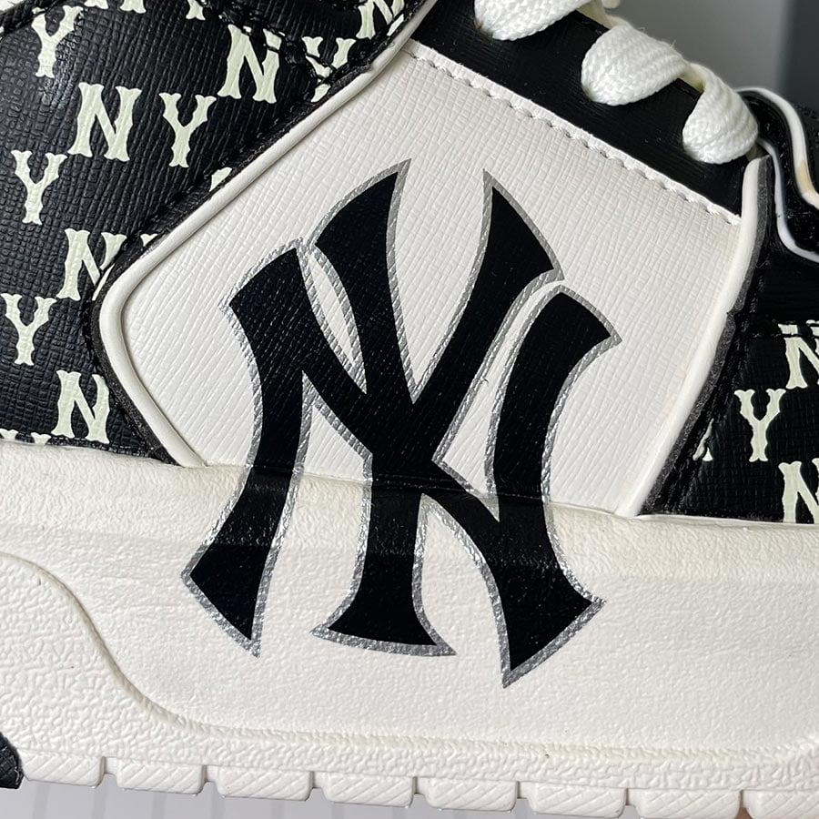 Giày MLB Liner Mid Classic Monogram NEW YORK Yankees Black like auth
