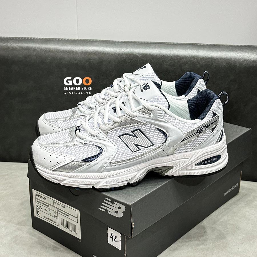 giày New Balance 530 White Silver Navy rep 11 like auth best quality