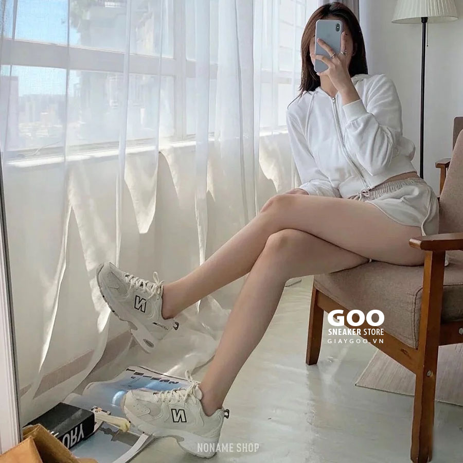 Giày New Balance 530v2 Retro Khaki outfit