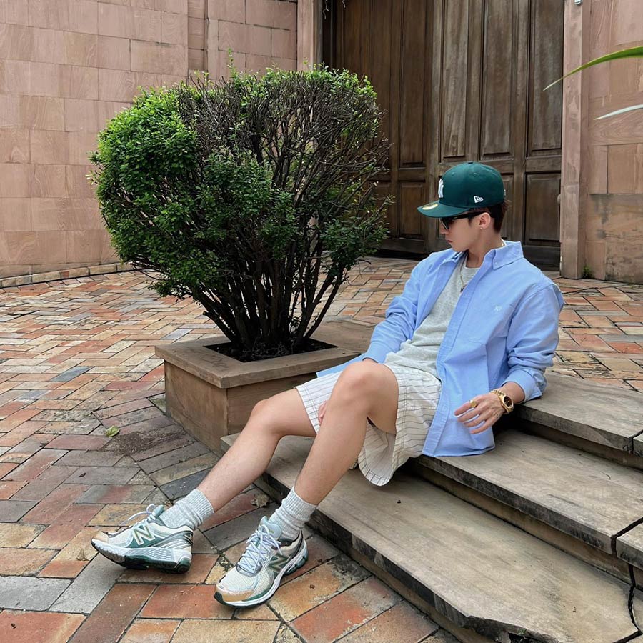 Giày New Balance Sơn Tùng 860v2 Aime Leon Dore Green rep 11 outfit