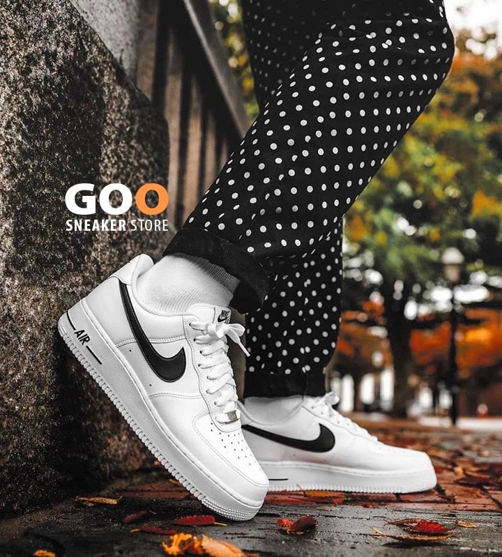 Giày Nike Air Force 1 ’07 AN20 trắng móc đen  on feet