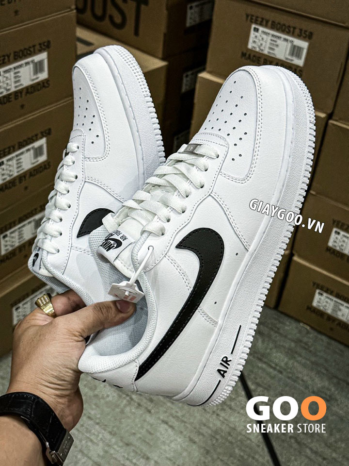 Giày Nike Air Force 1 ’07 AN20 trắng móc đen Like Auth, rep 11, siêu cấp