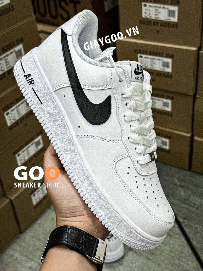 Giày Nike Air Force 1 ’07 AN20 White Black Swoosh Like Auth