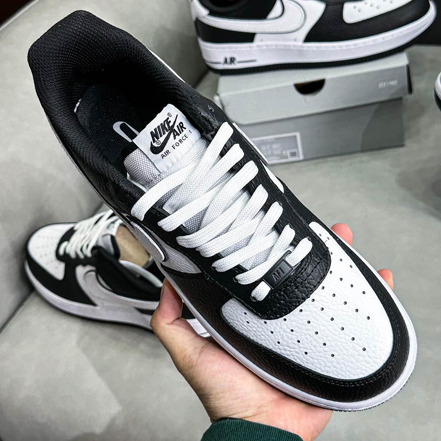 Giày Nike Air force 1 Black white Panda rep 11 like auth