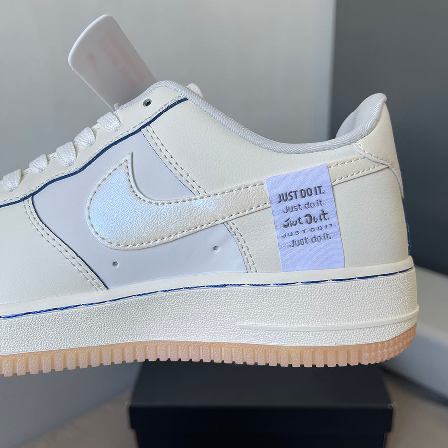 Giày Nike Air Force 1 Global White Blue rep 11 siêu cấp like auth
