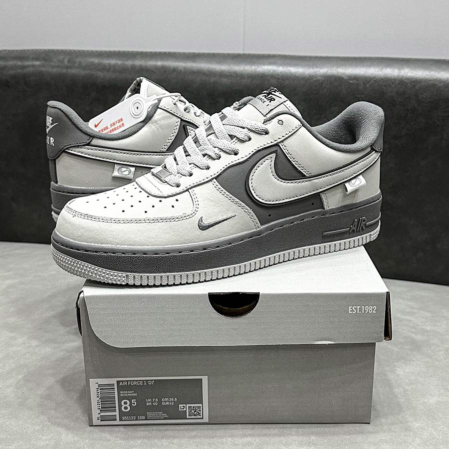 Giày Nike Air Force 1 Grey Shadow rep 11 like auth
