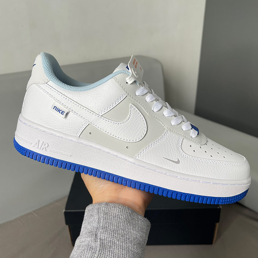Giày Nike Air Force 1 GS White Grey Blue rep like auth best quality