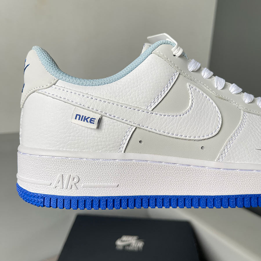 Giày Nike Air Force 1 GS White Grey Blue rep like auth best quality