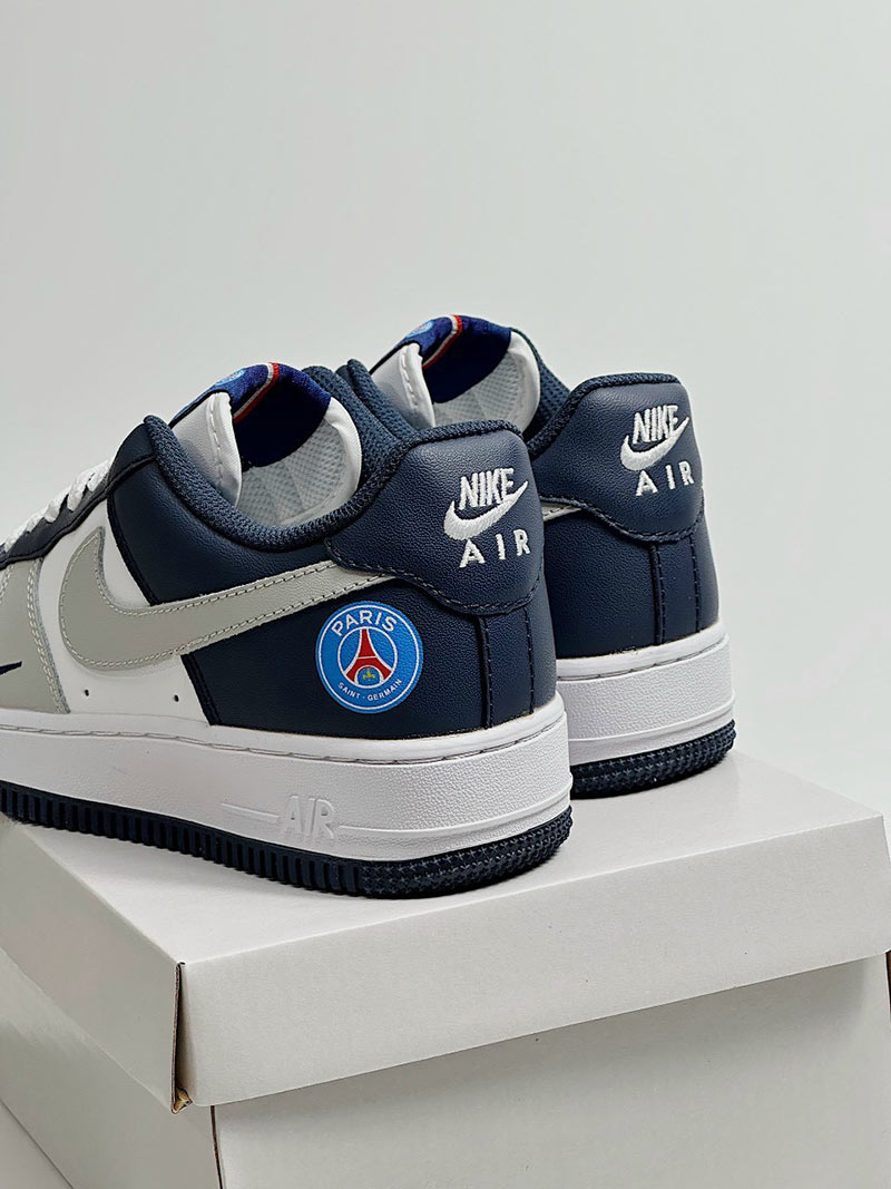 Giày Nike Air force 1 Navy Trắng Xám rep 11 siêu cấp like auth