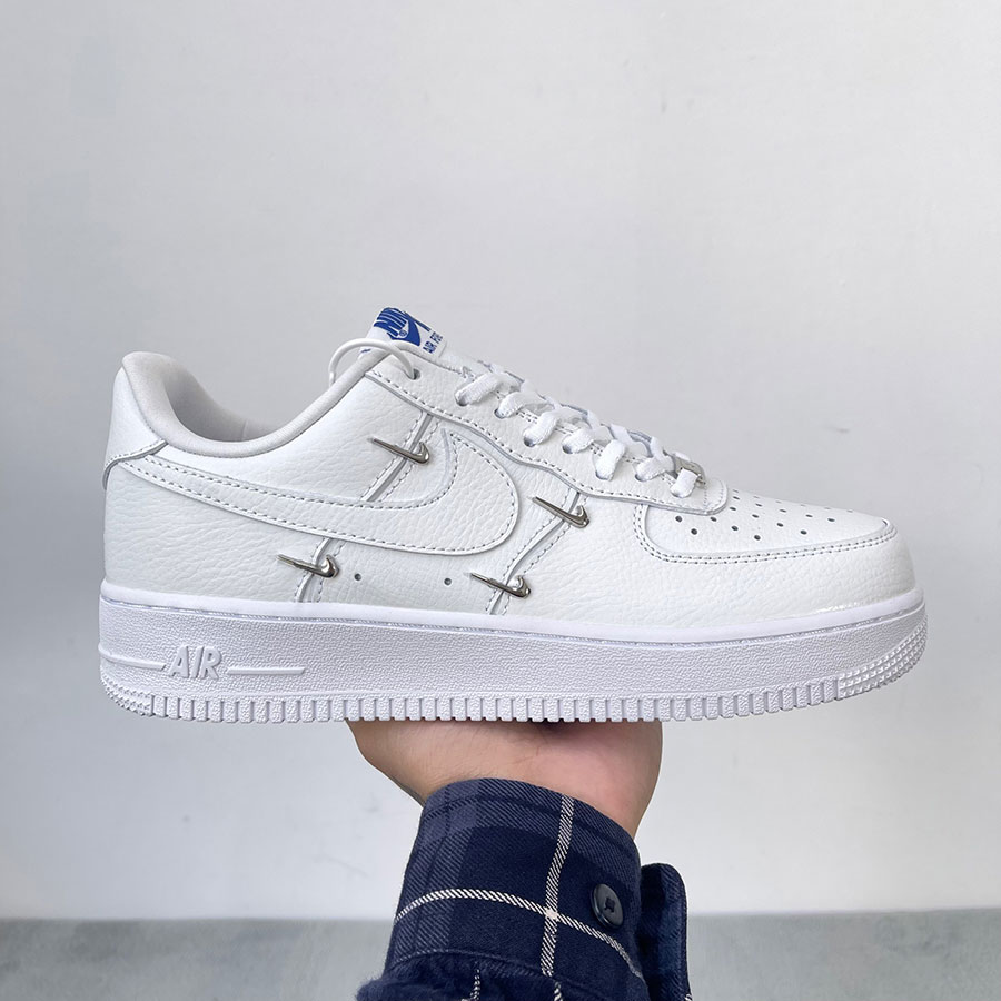 Giày Nike Air Force 1 Sisterhood White Metallic Silver rep like auth