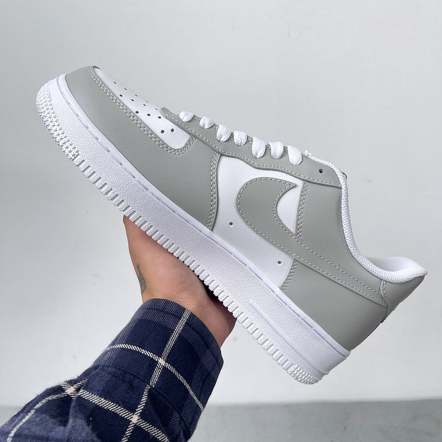 Giày Nike Air Force 1 White Light Grey rep like auth best quality