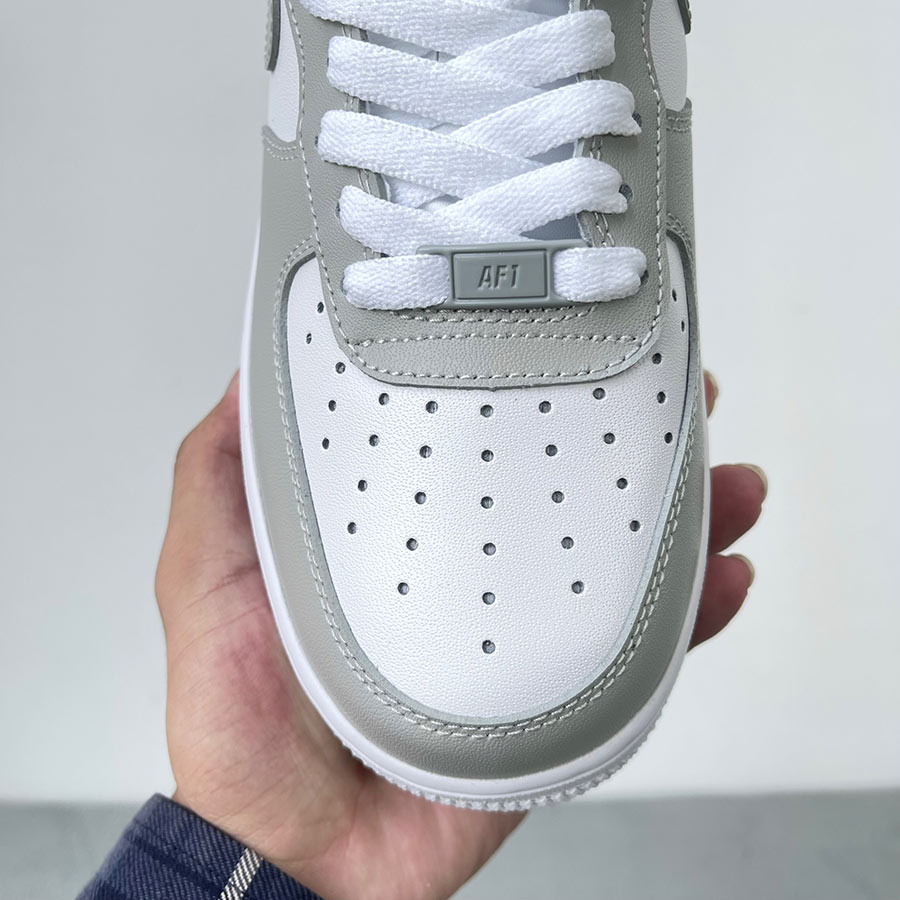 Giày Nike Air Force 1 White Light Grey rep like auth best quality