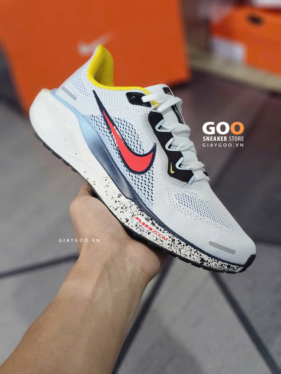 Giày Nike Pegasus 41 White Blue Red rep 11 like auth best quality
